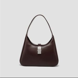 Faux Leather Shoulder Bag